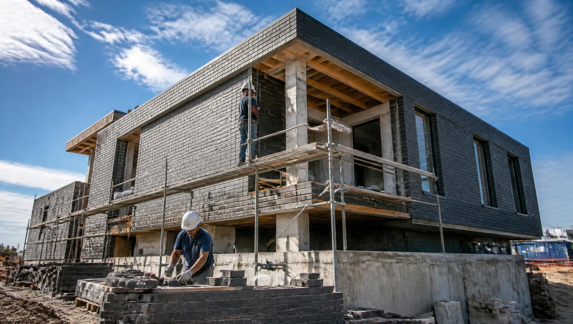Chantier de maçonnerie Arez Construction dans le Vaucluse